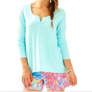 Lilly Pulitzer Blue Long Sleeve Tee